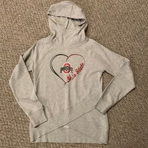 Cute Girls Ohio State Hoodie ❤️🤍❤️🤍